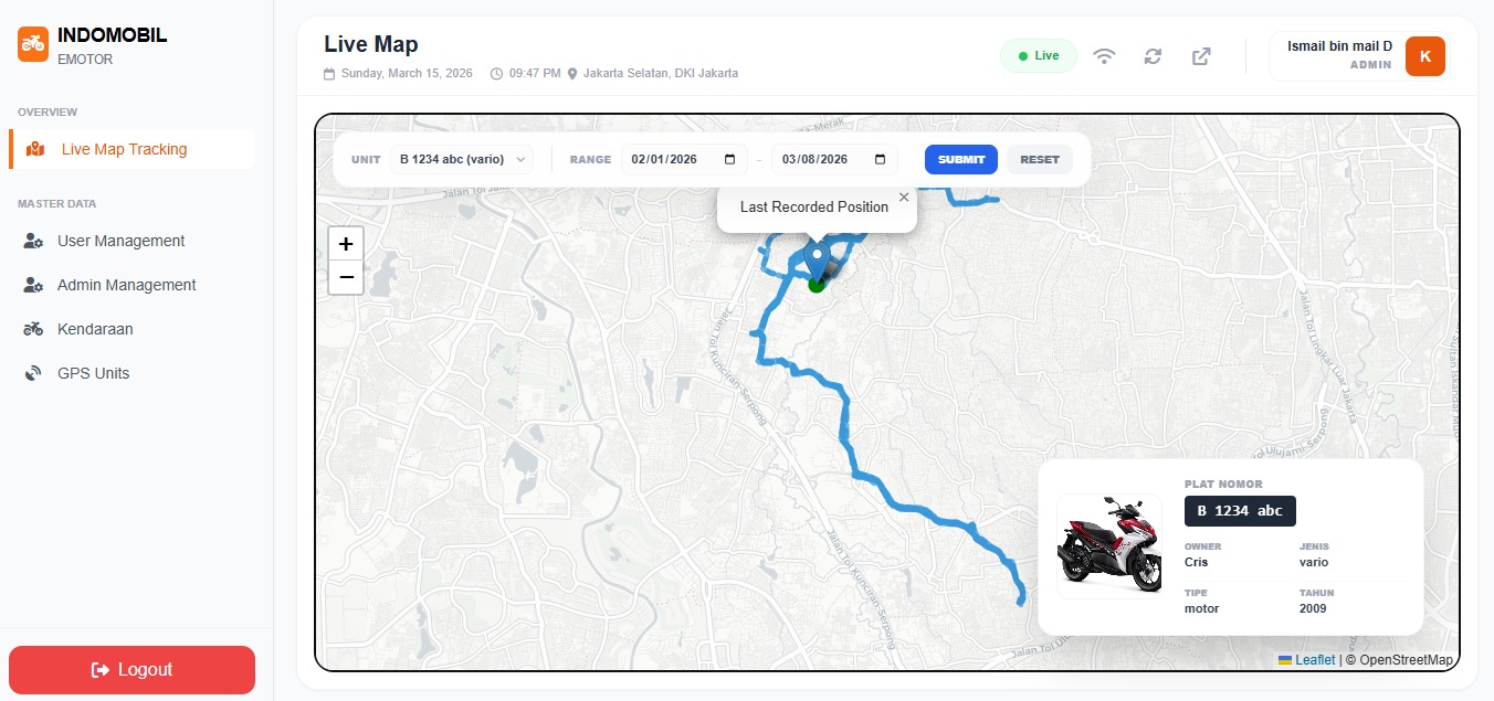 Indomobil GPS